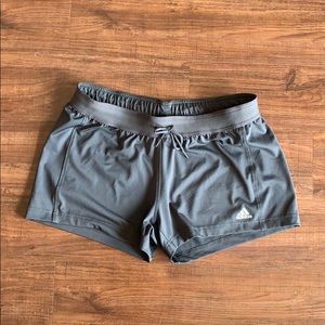 Gray Adidas Running Shorts